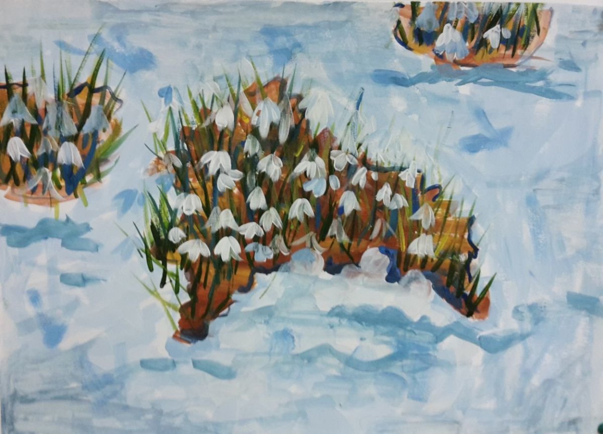 Весенние рисунки для детей