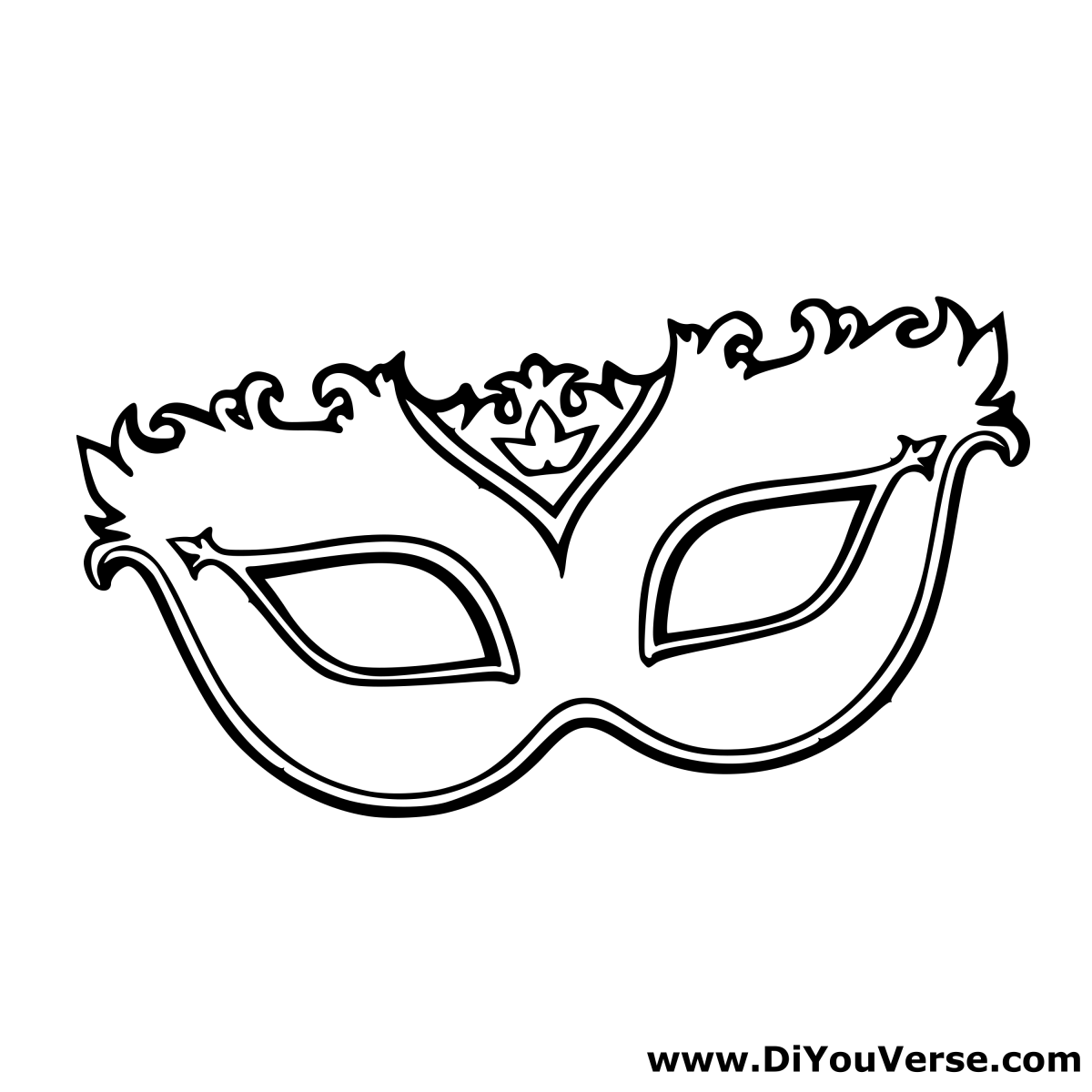Эскиз маски для лица карнавальные