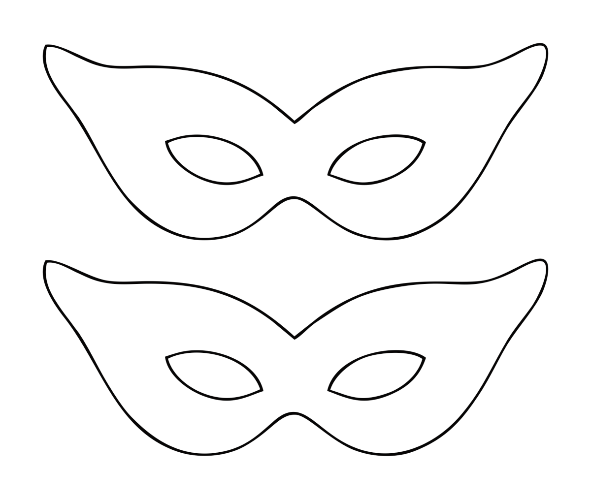 Маска леди баг трафарет