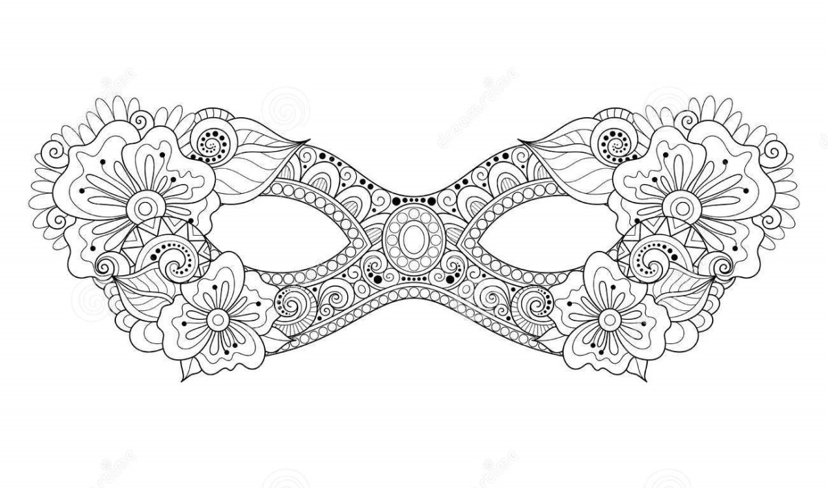 Трафарет - маска "орнамент"