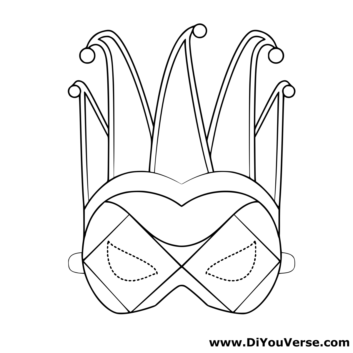 Маскарадная маска раскраска для мальчиков