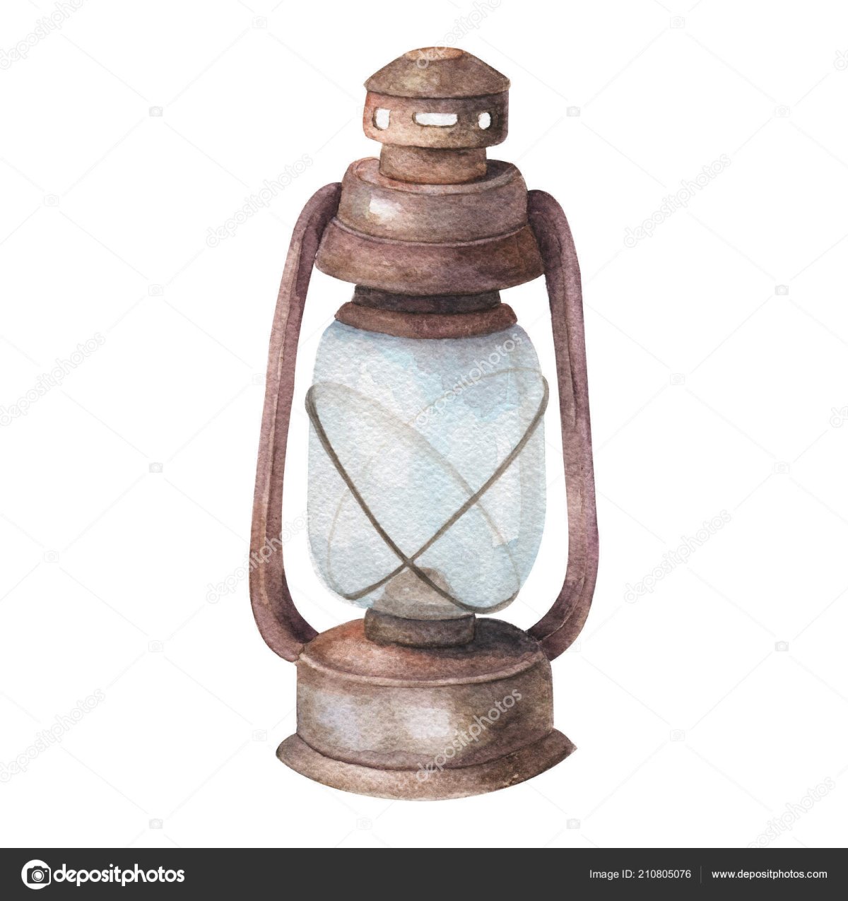 Керосиновой лампы старинная гравюра