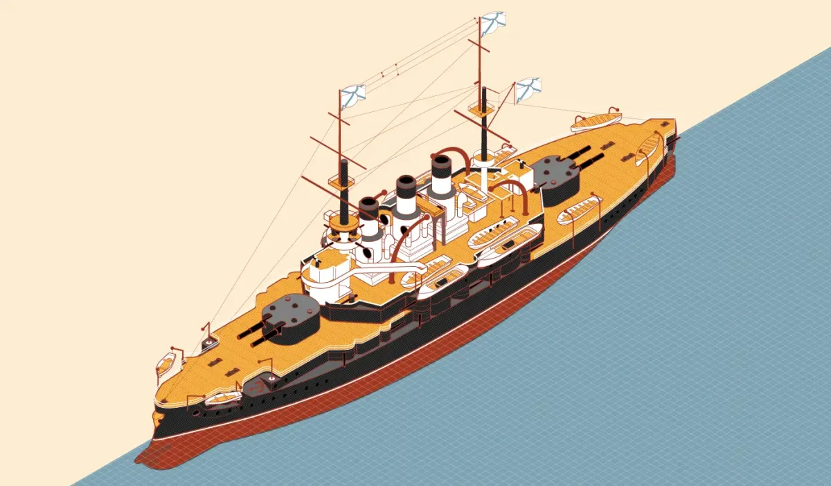 140003 Моделист корабль броненосец "Потемкин" (1:400)