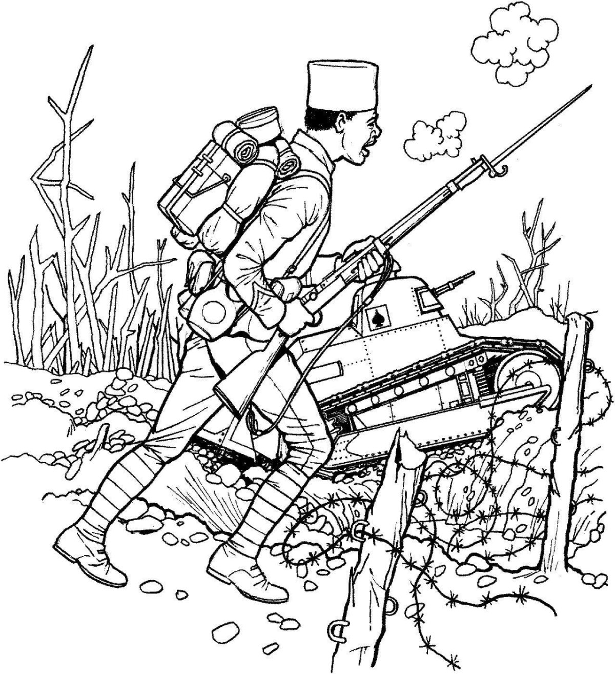 Раскраска война