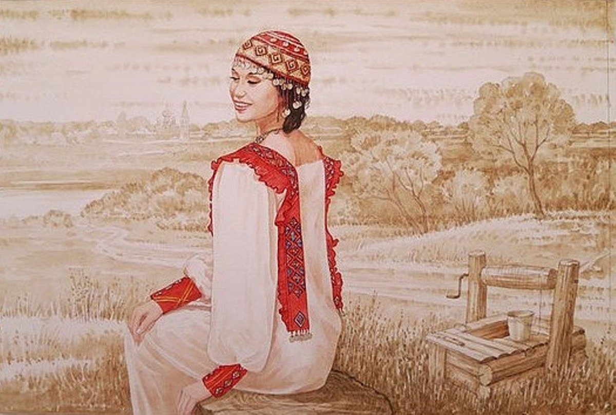 Рисунок на Чувашскую тему