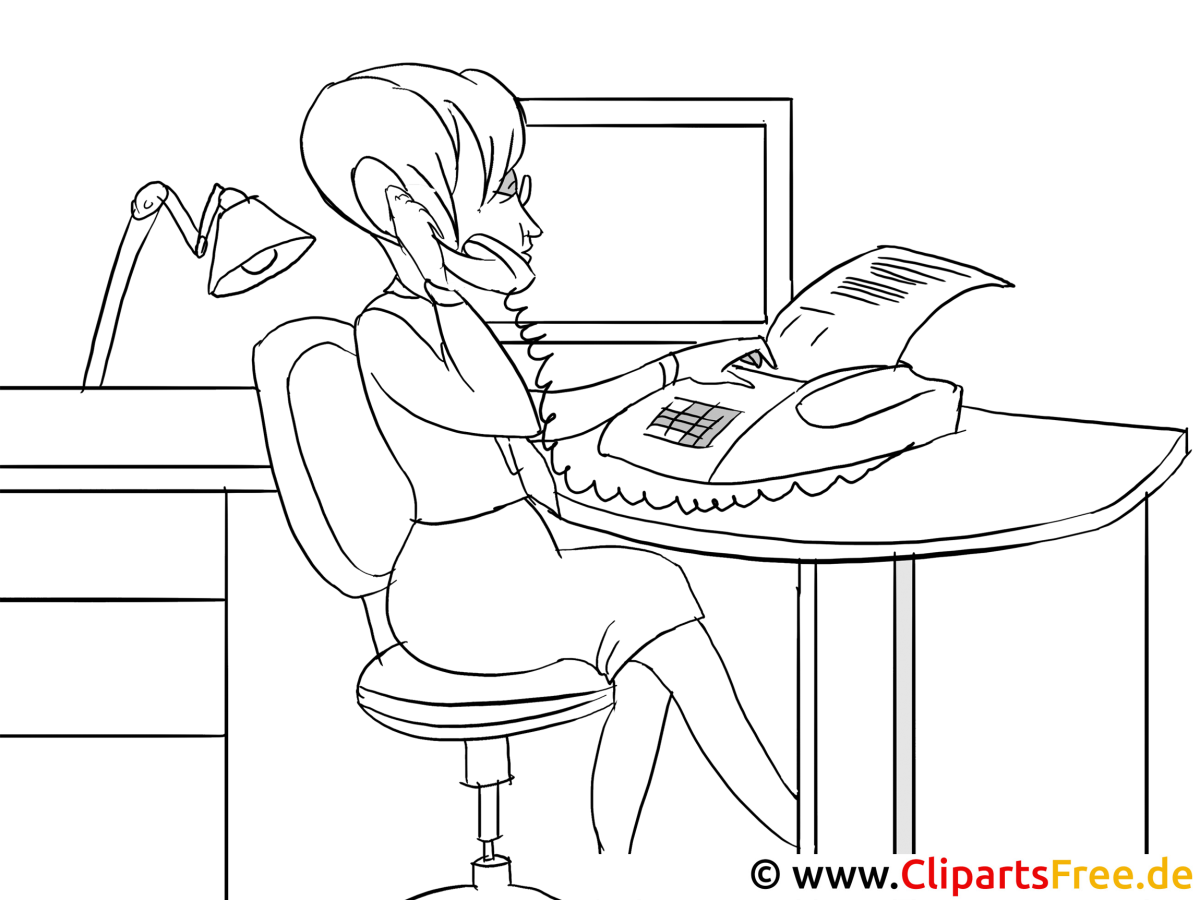 Раскраска профессии бухгалтер