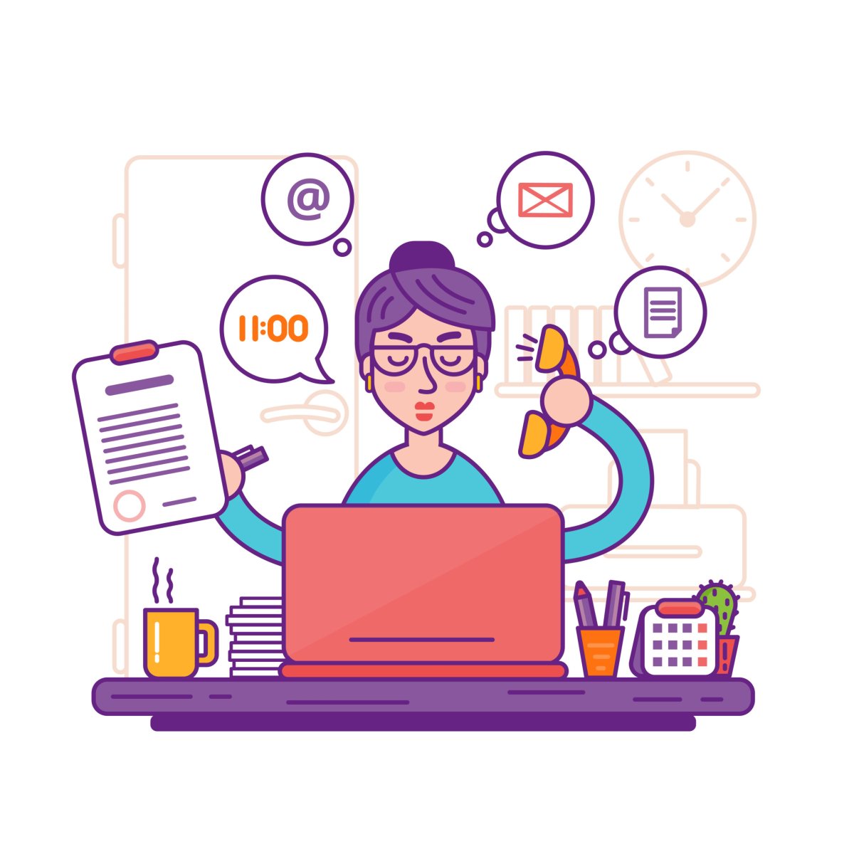 Эмблема профессия секретарь