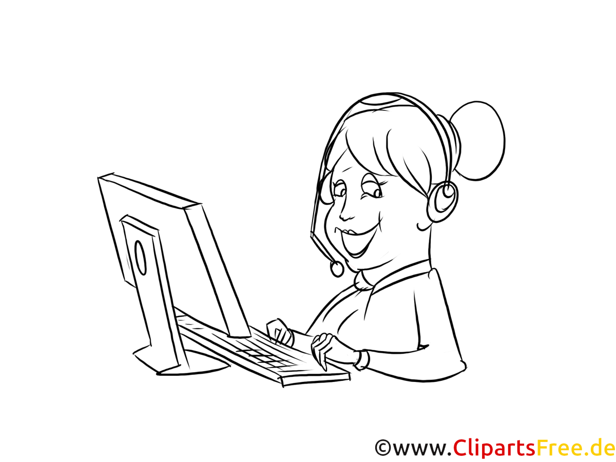 Раскраска телефонистка