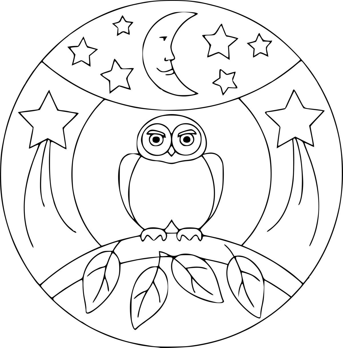 Мандалы с птицами детские