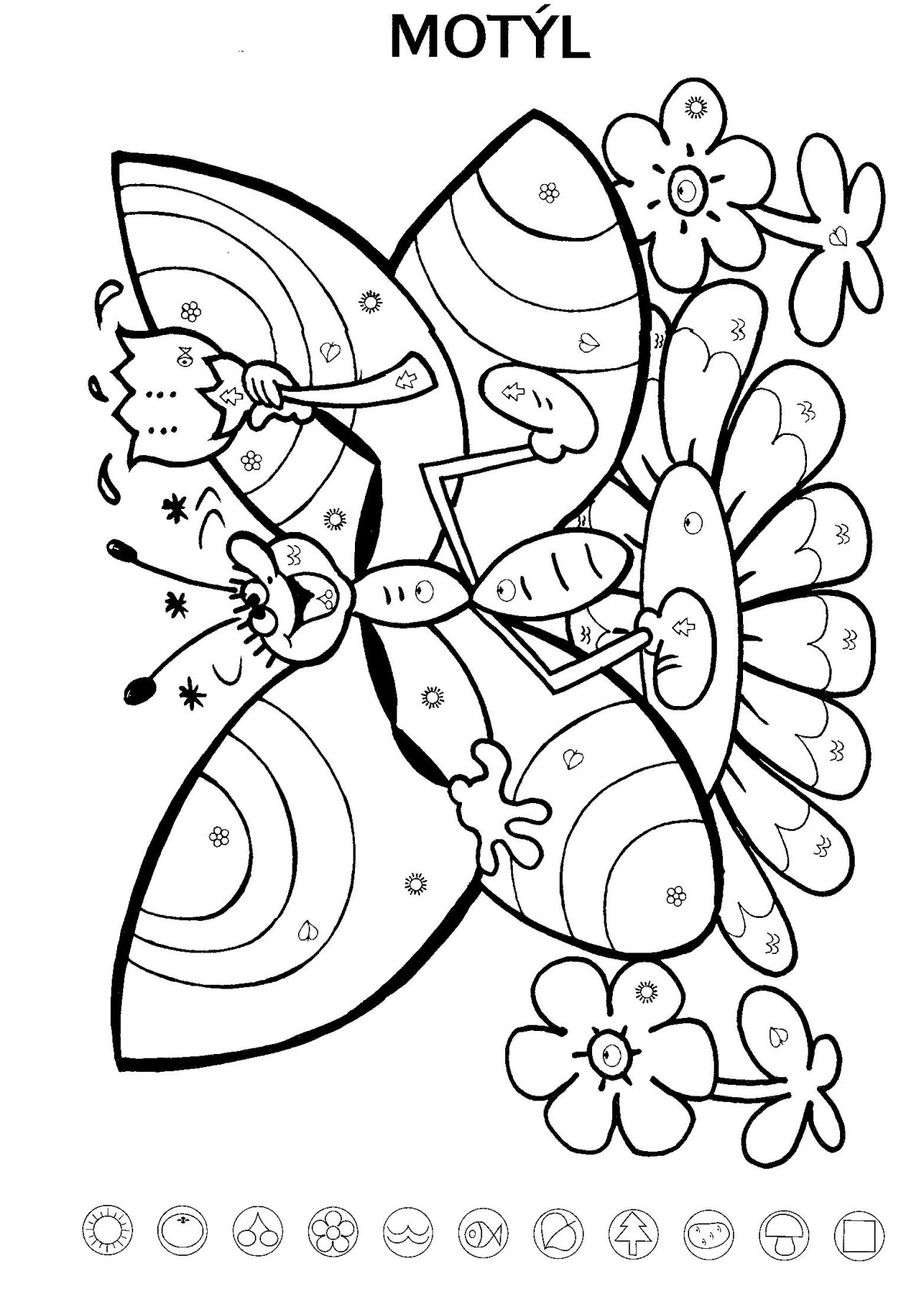 Бабочка раскраска с примерами