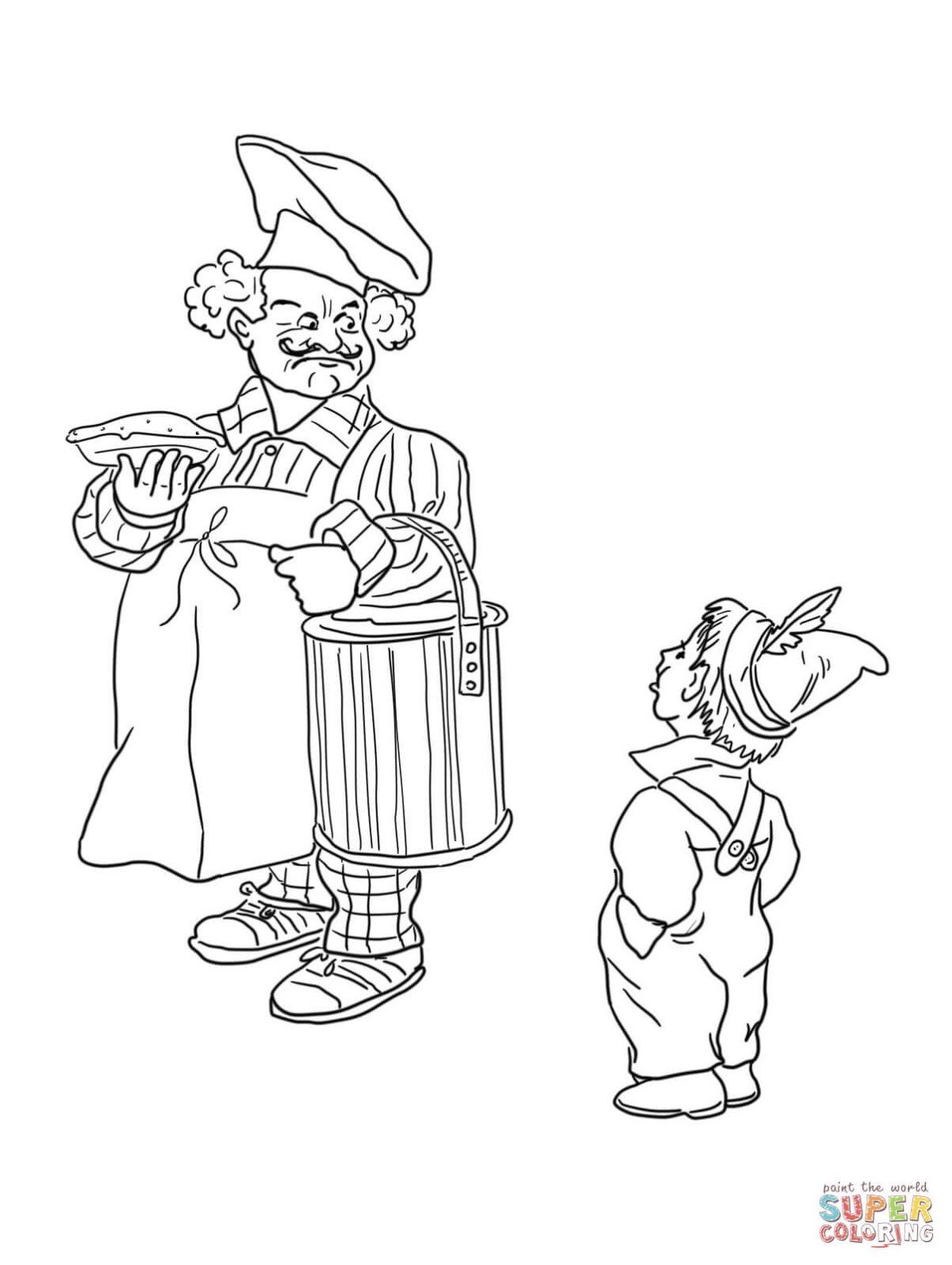 Том Сойер раскраска