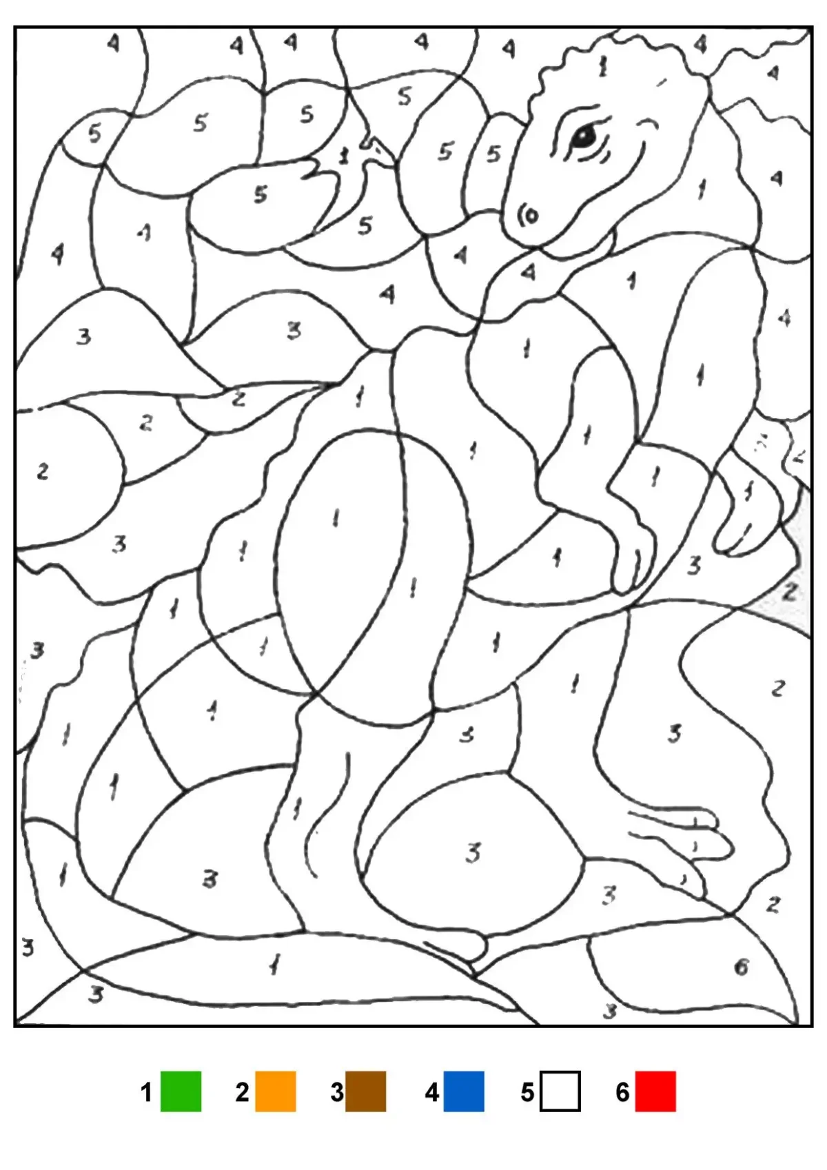 Раскраска по цифрам