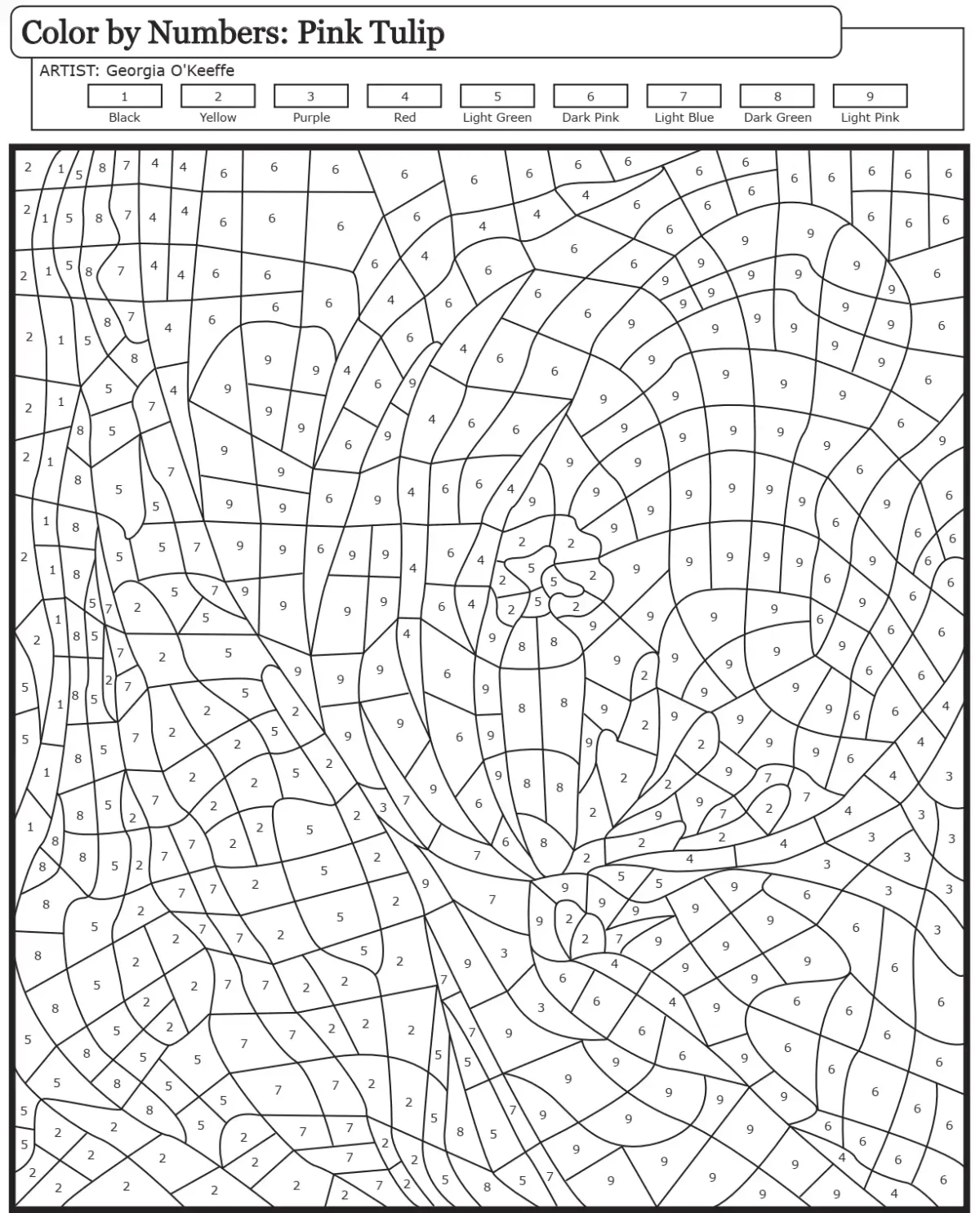 Рисунки для раскрашивания антистресс по цифрам