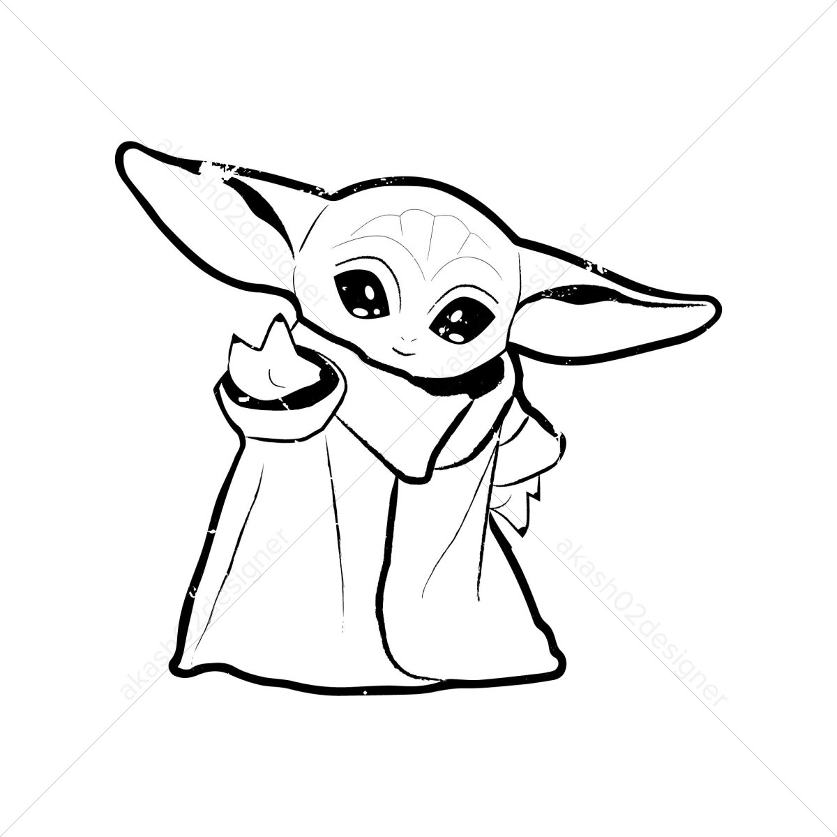 Йода раскраска