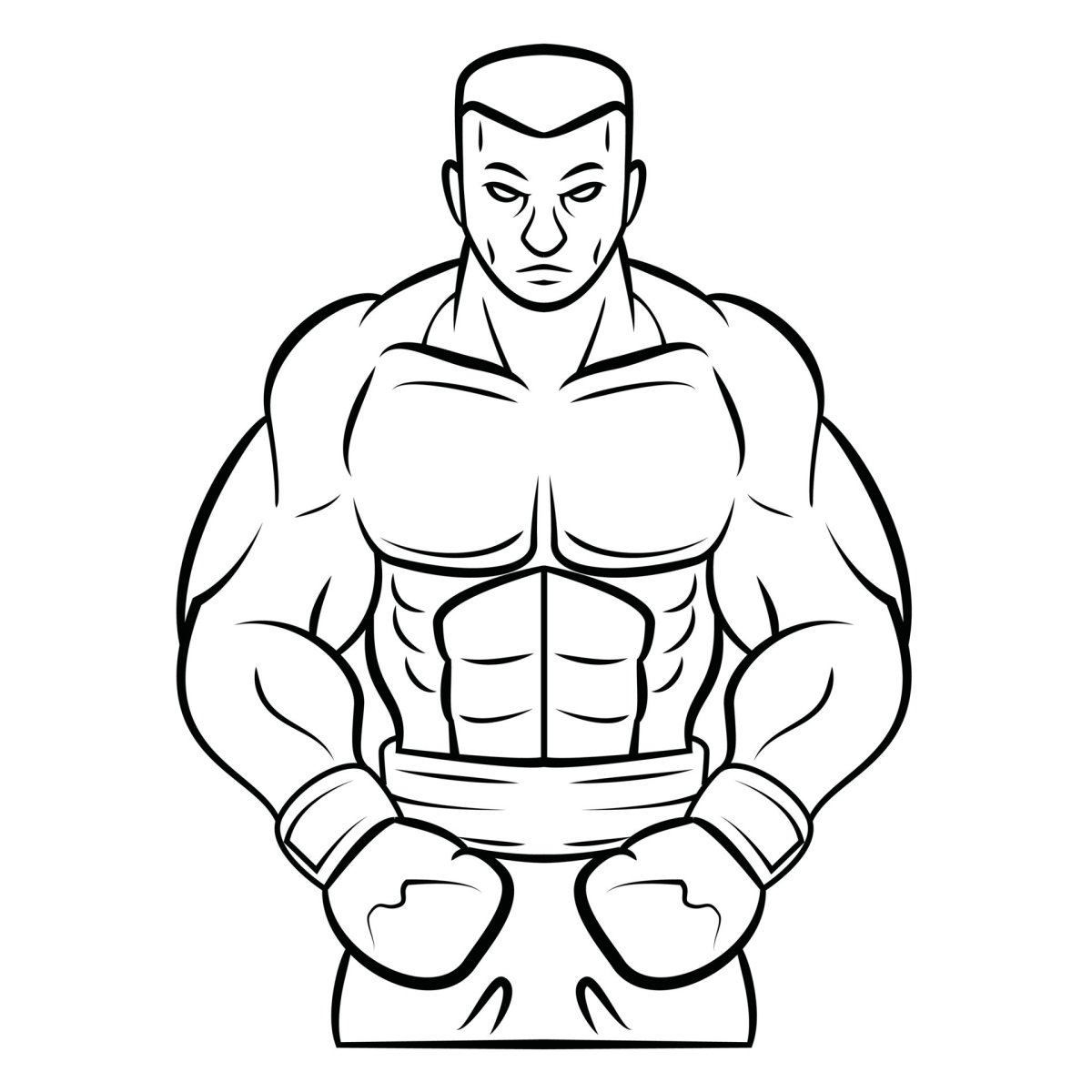 Сильный человек карандашом