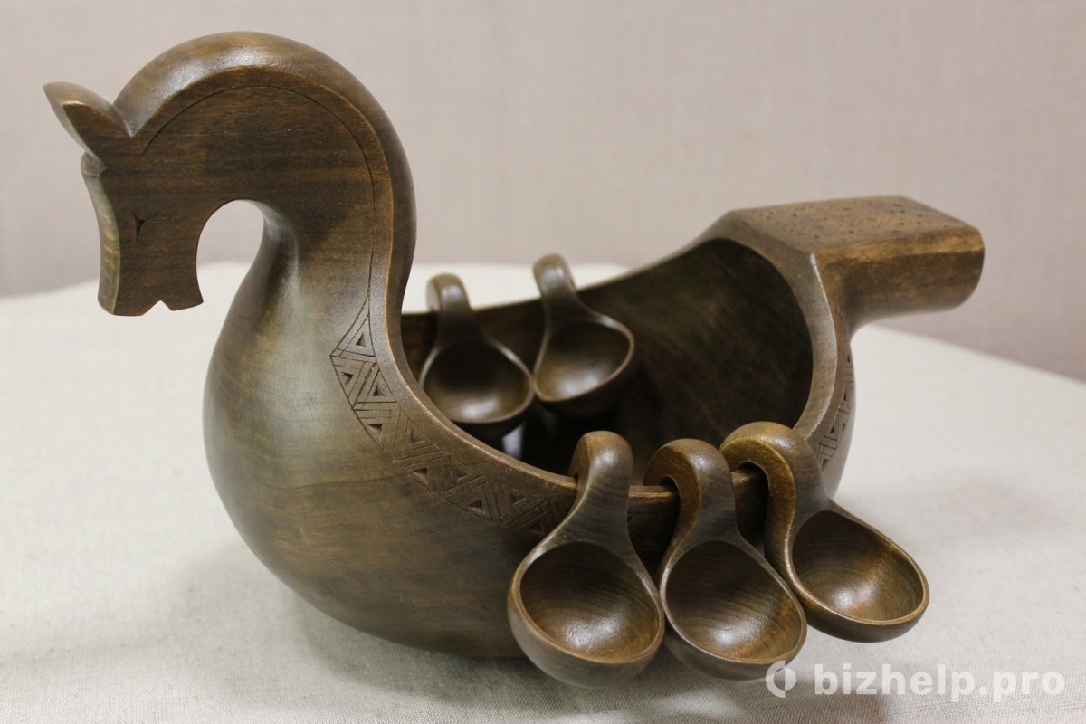 Ковш деревянный