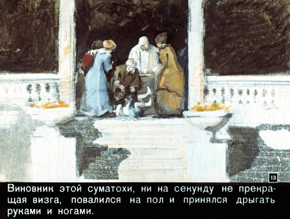 Сережа и белый пудель