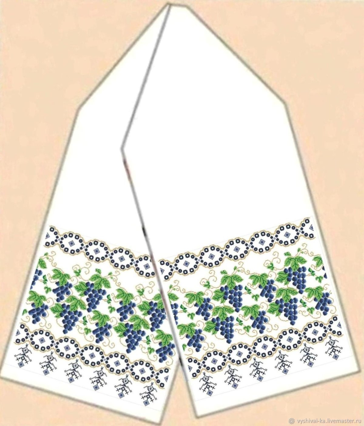 Заготовка рушник для вышивания