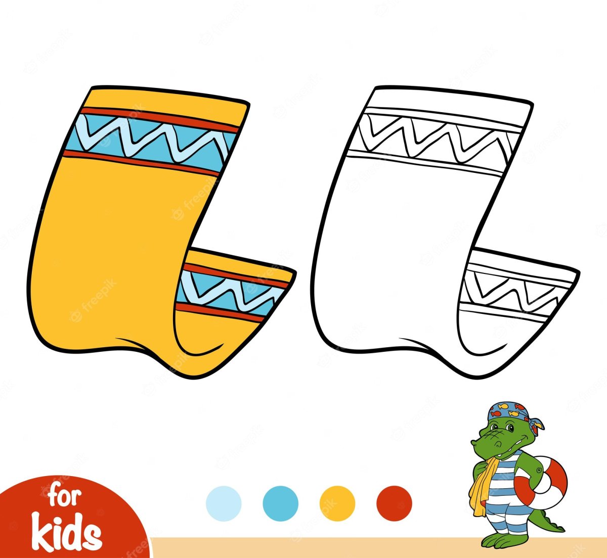 Полотенце раскраска для детей