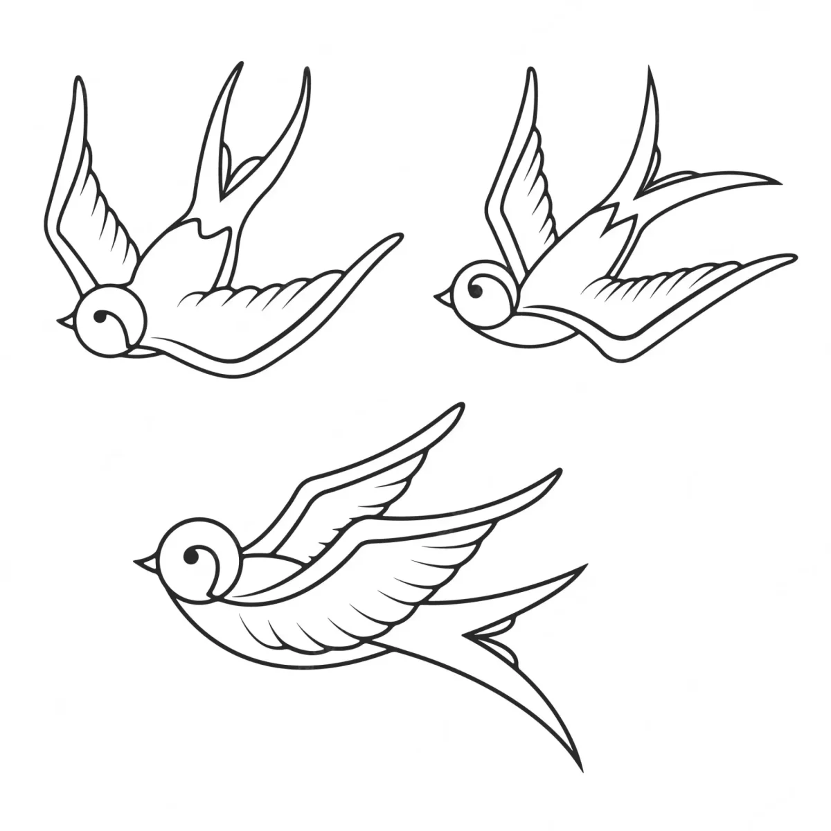 Тату эскизы птицы
