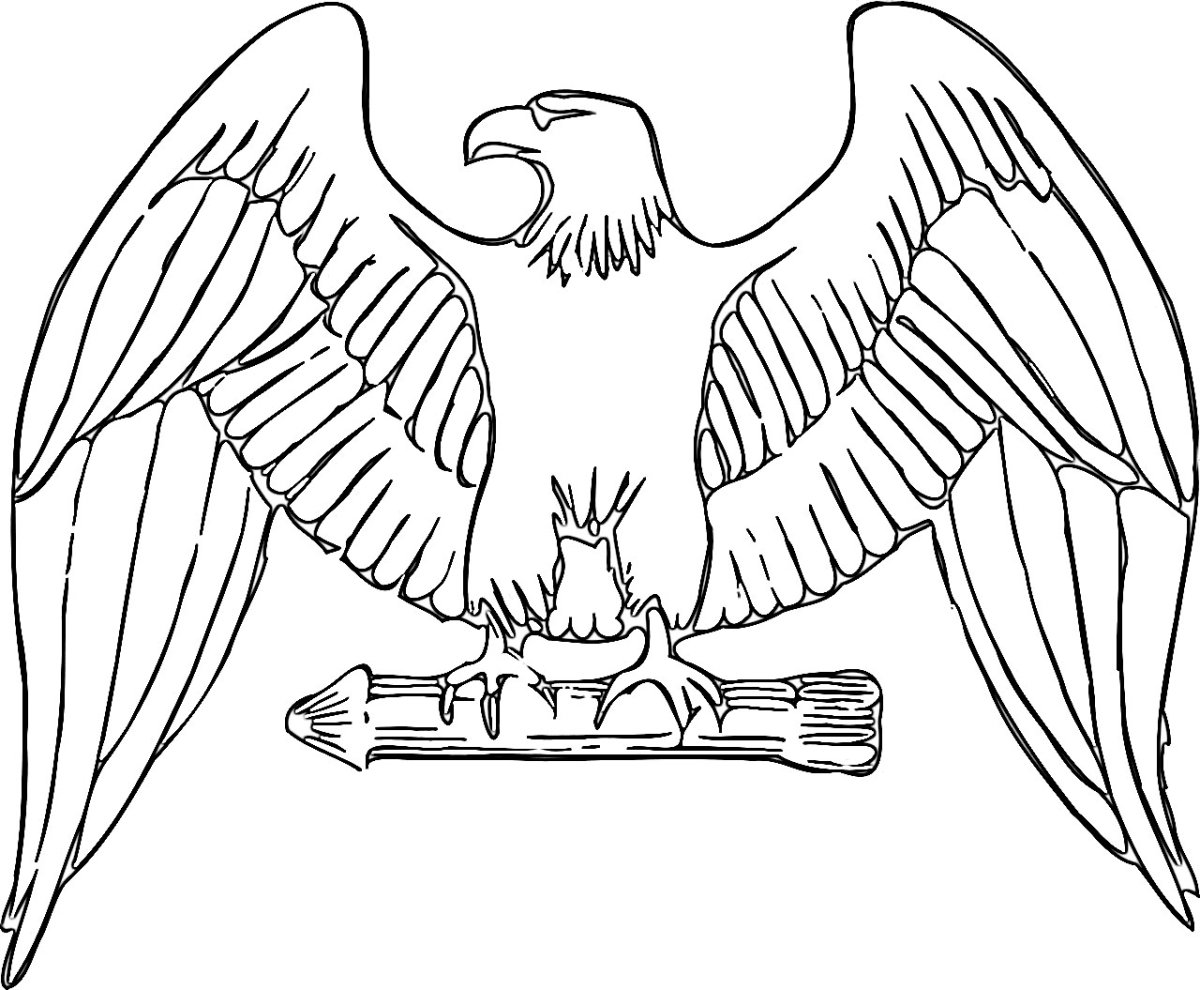Орел раскраска