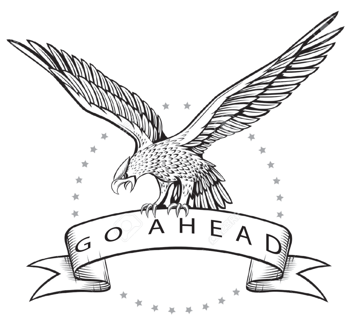 Орёл с символомв когтях