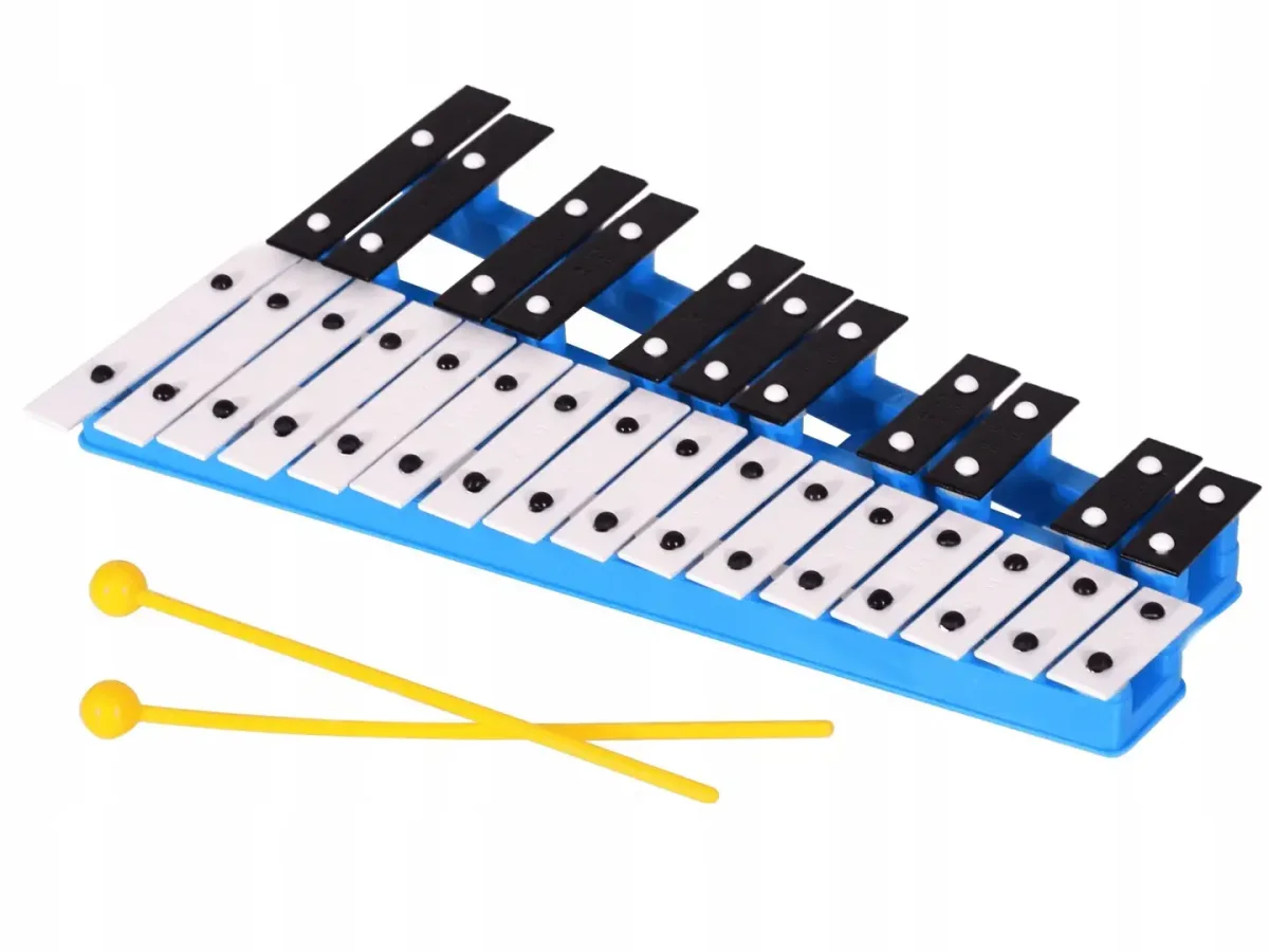 Tl59401 металлофон 12 тонов цветной, 33х11,5х4,5см