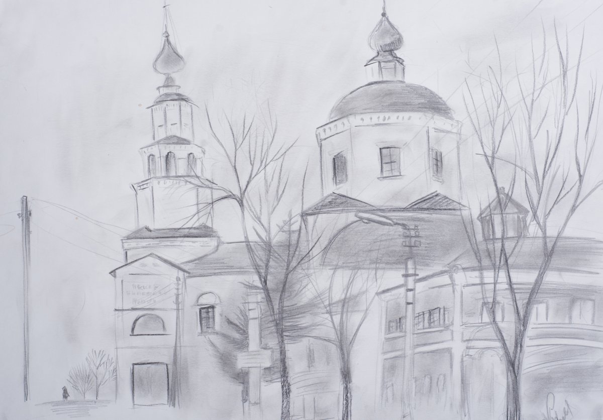 Парк карандашом