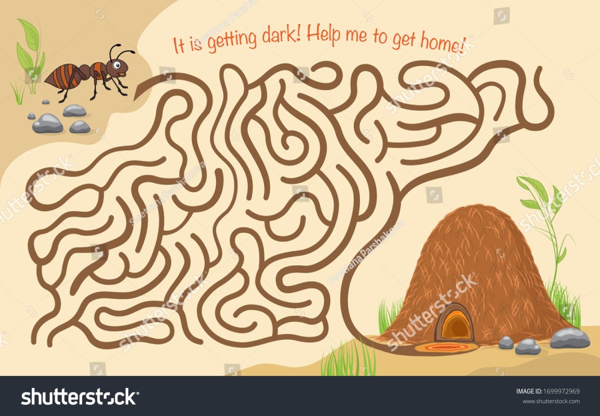 Муравей раскраска