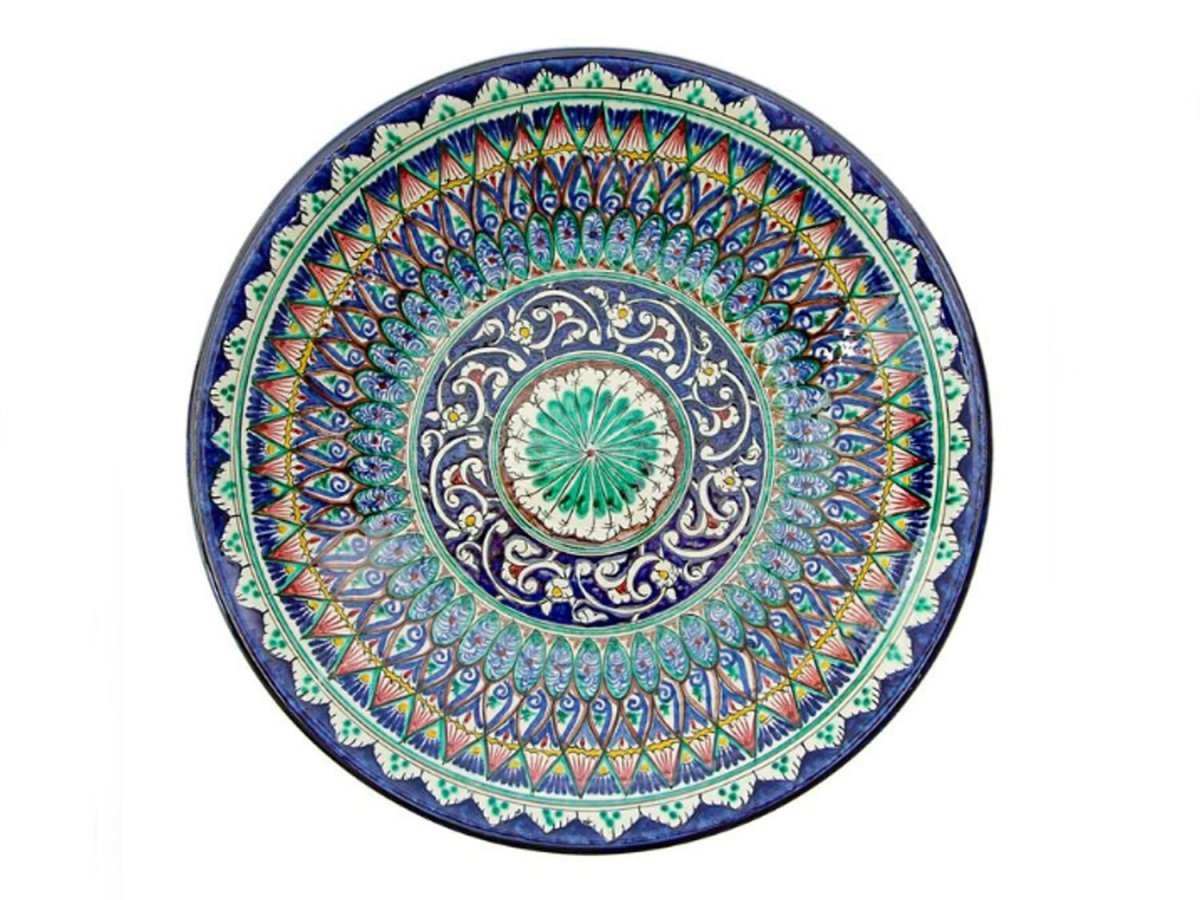 Узбекская тарелка Ляган