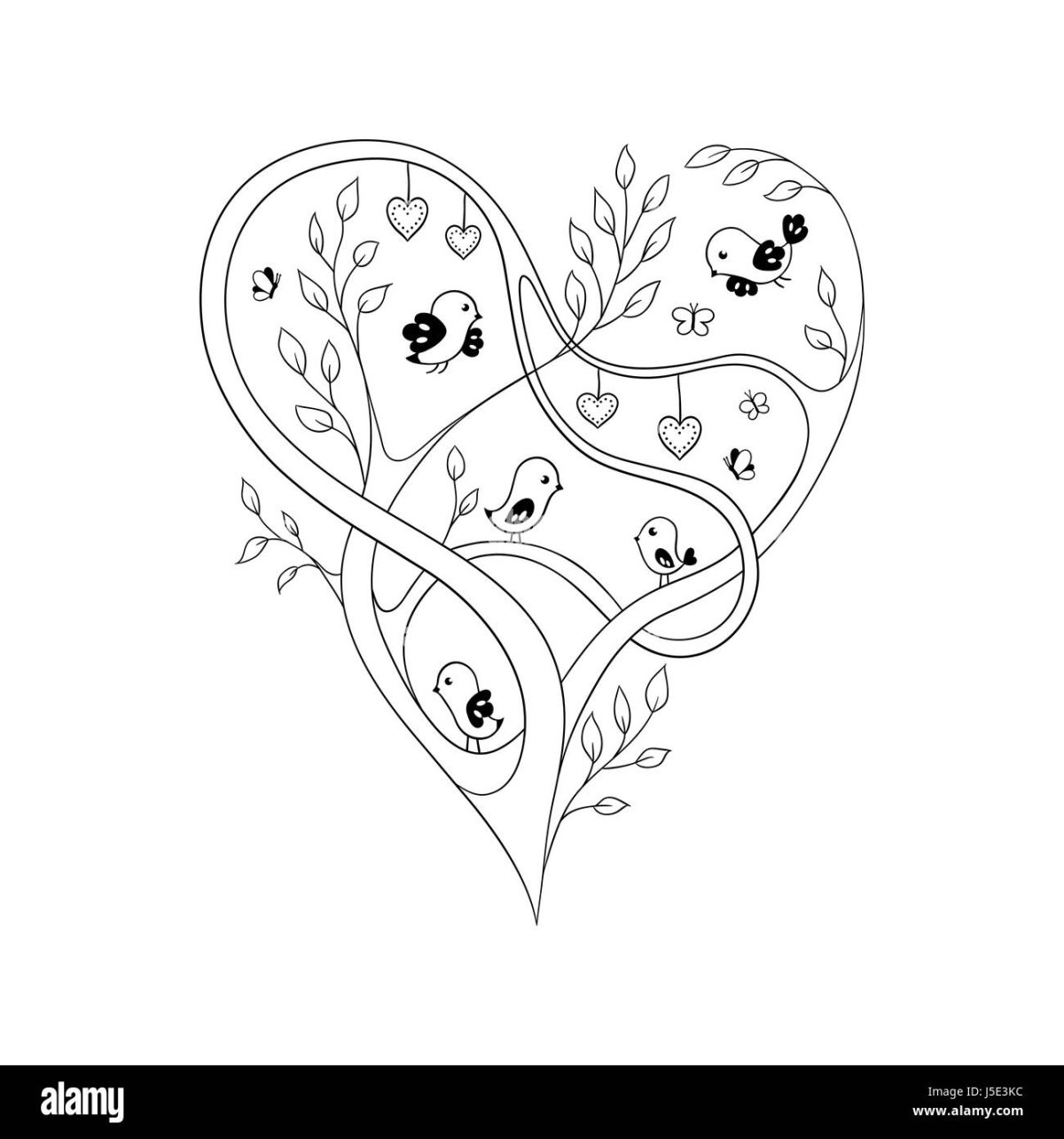 Раскраски сорвать с дерева сердце