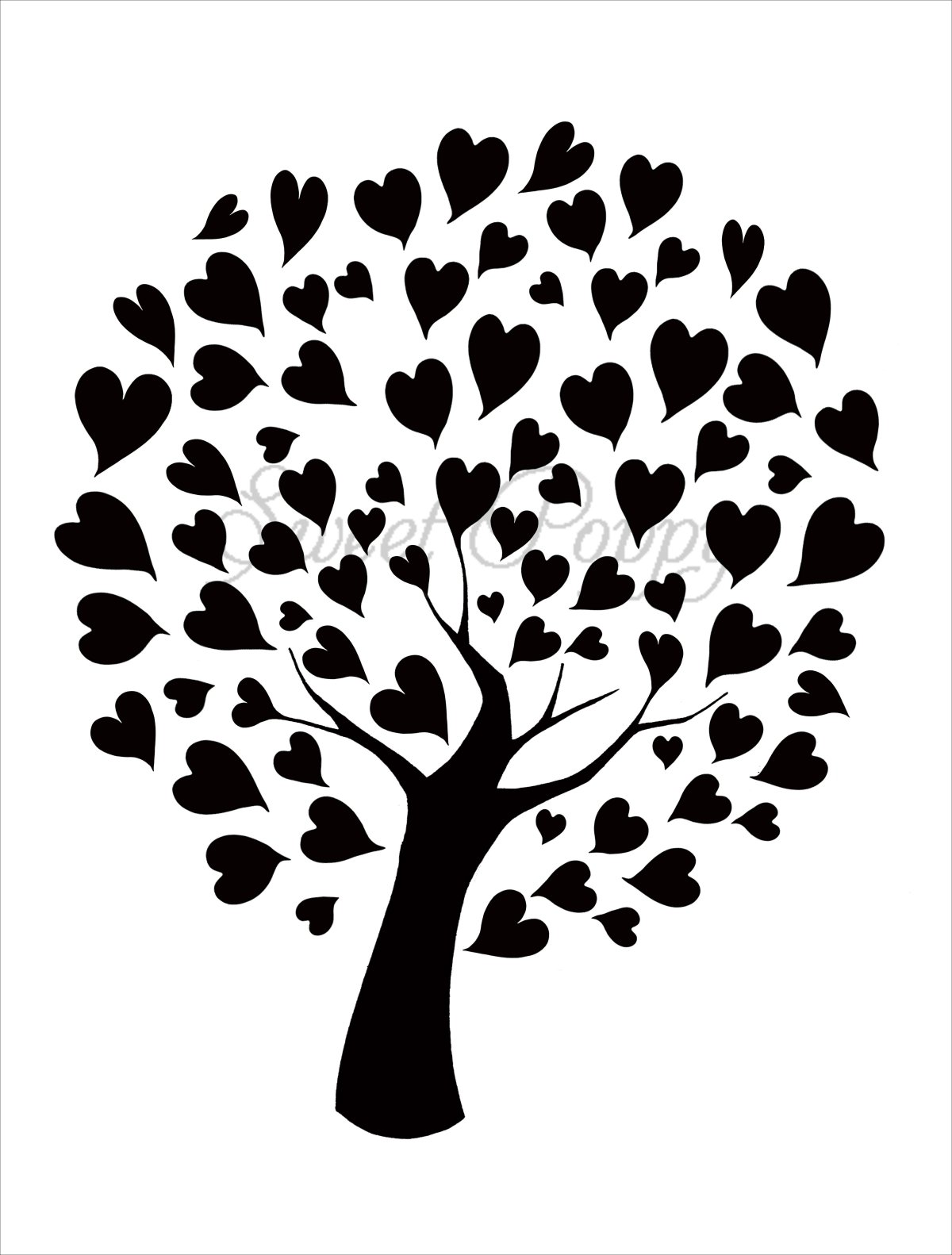 Трафарет "дерево"