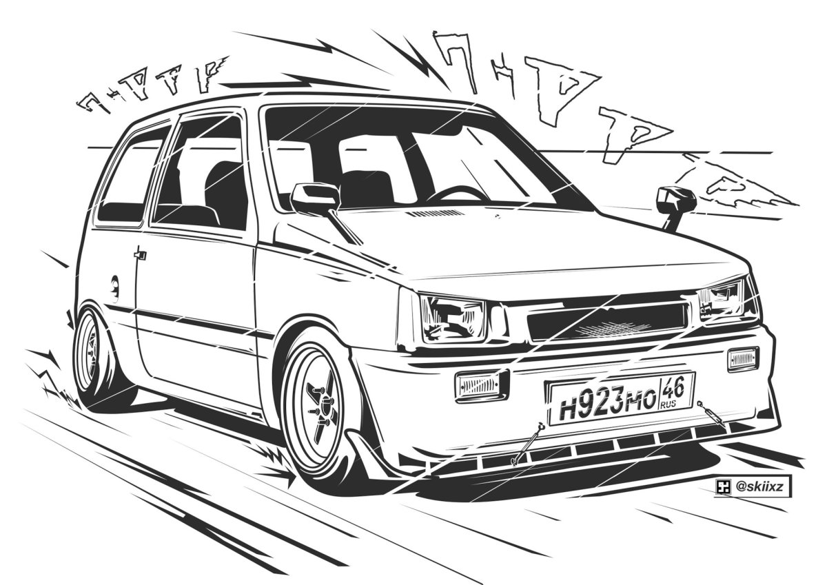 Лада ВАЗ 1111 Ока раскраска