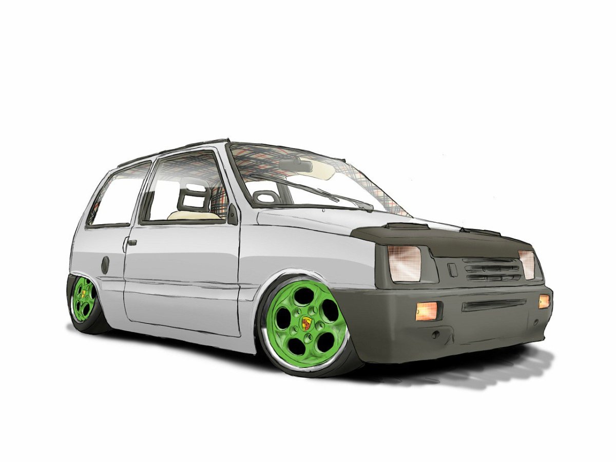 Лада 2114 раскраска спереди