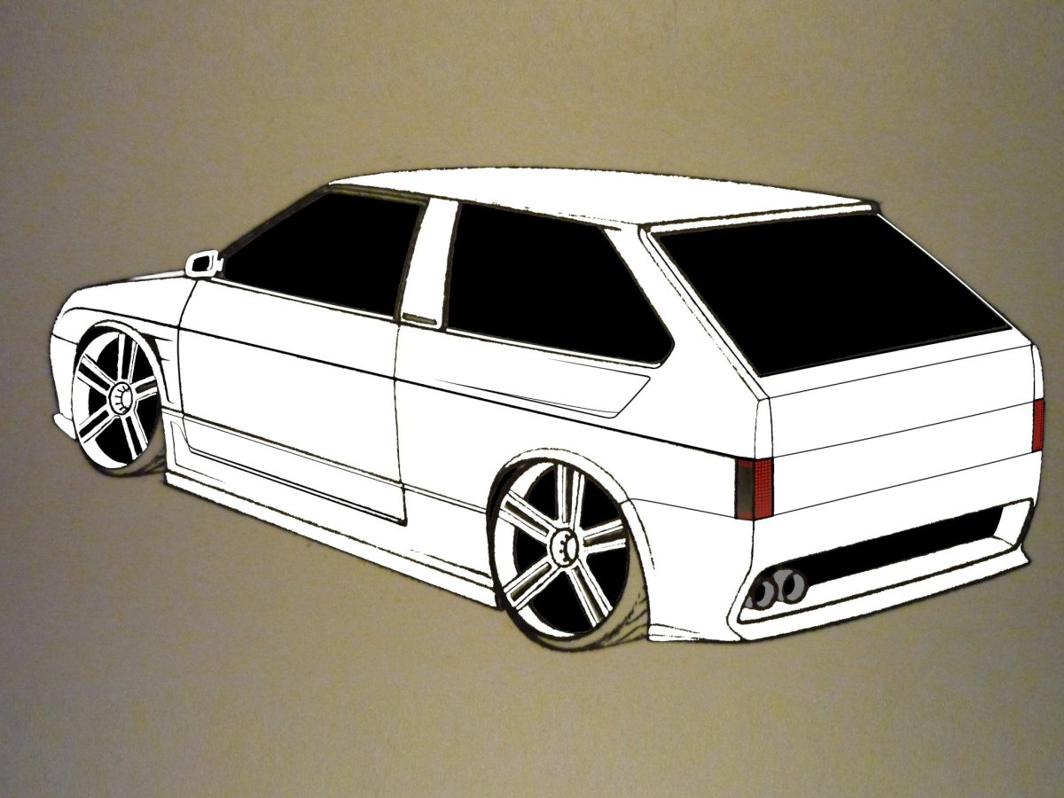 Раскраска машины Лада Гранта