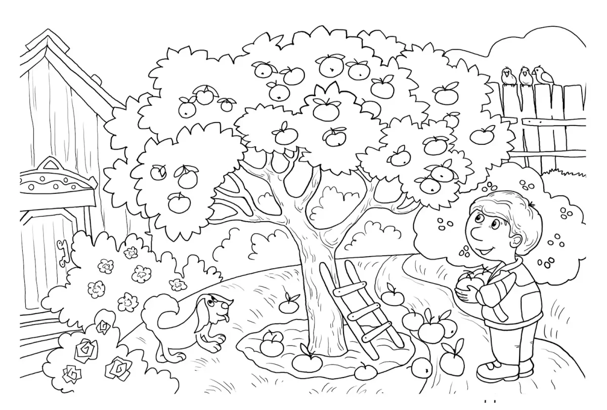 Осенне весенние раскраски