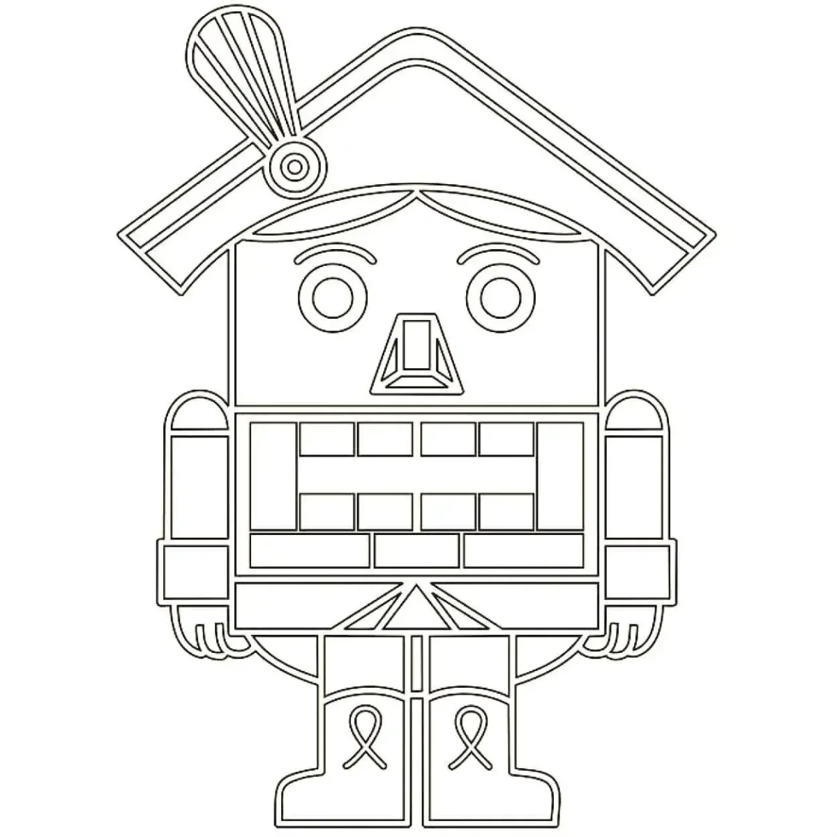 Щелкунчик и мышиный Король раскраска для детей