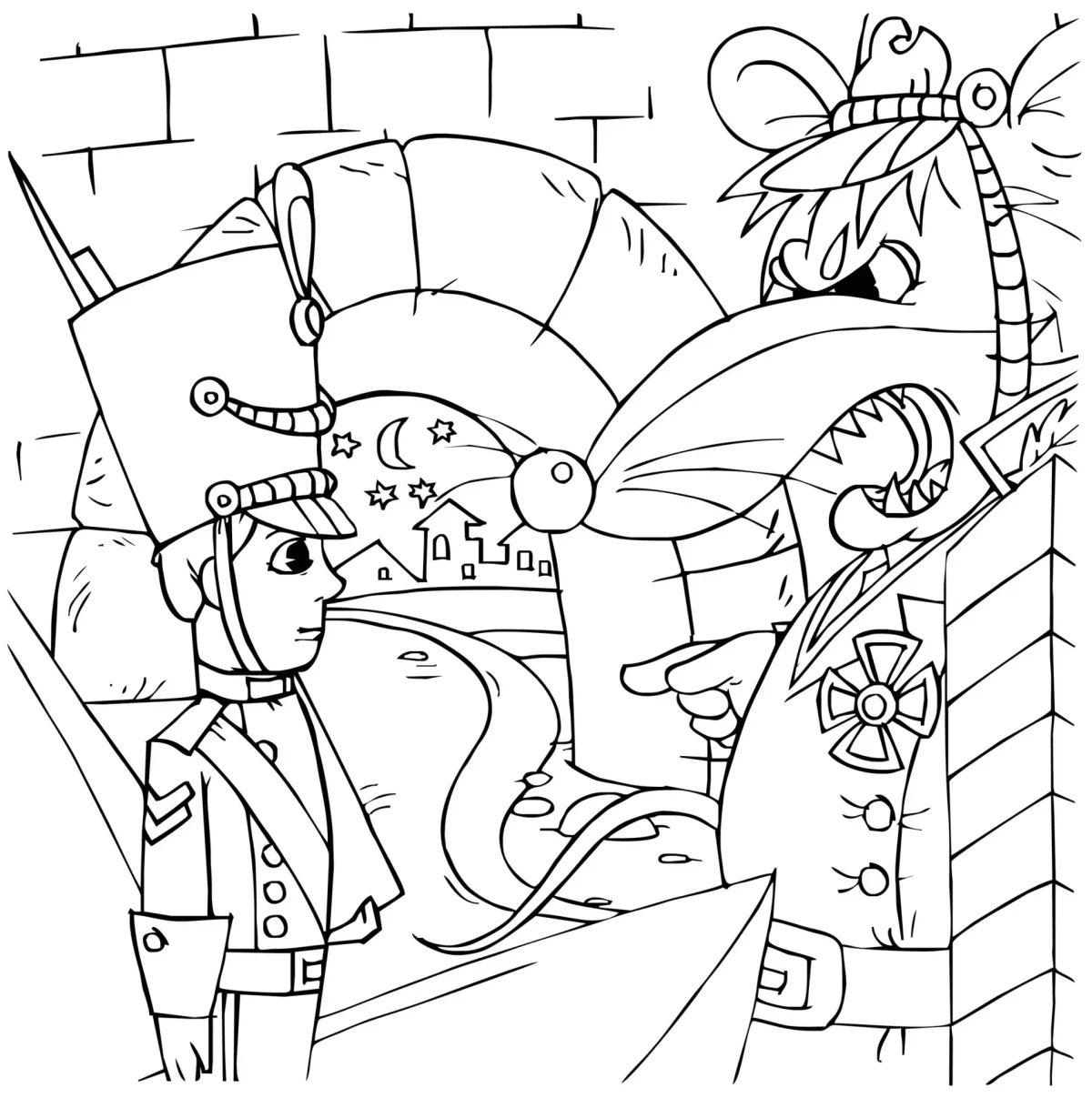 Гофман Щелкунчик раскраска