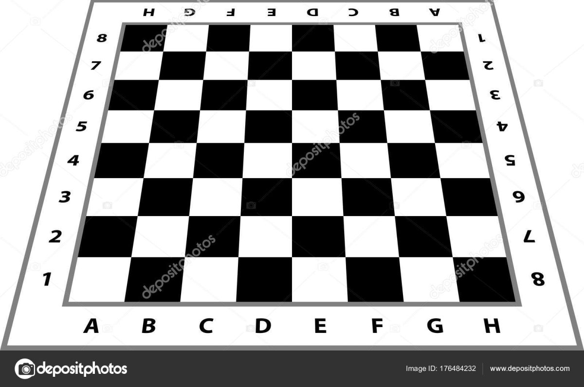 Шахматная доска без фигур