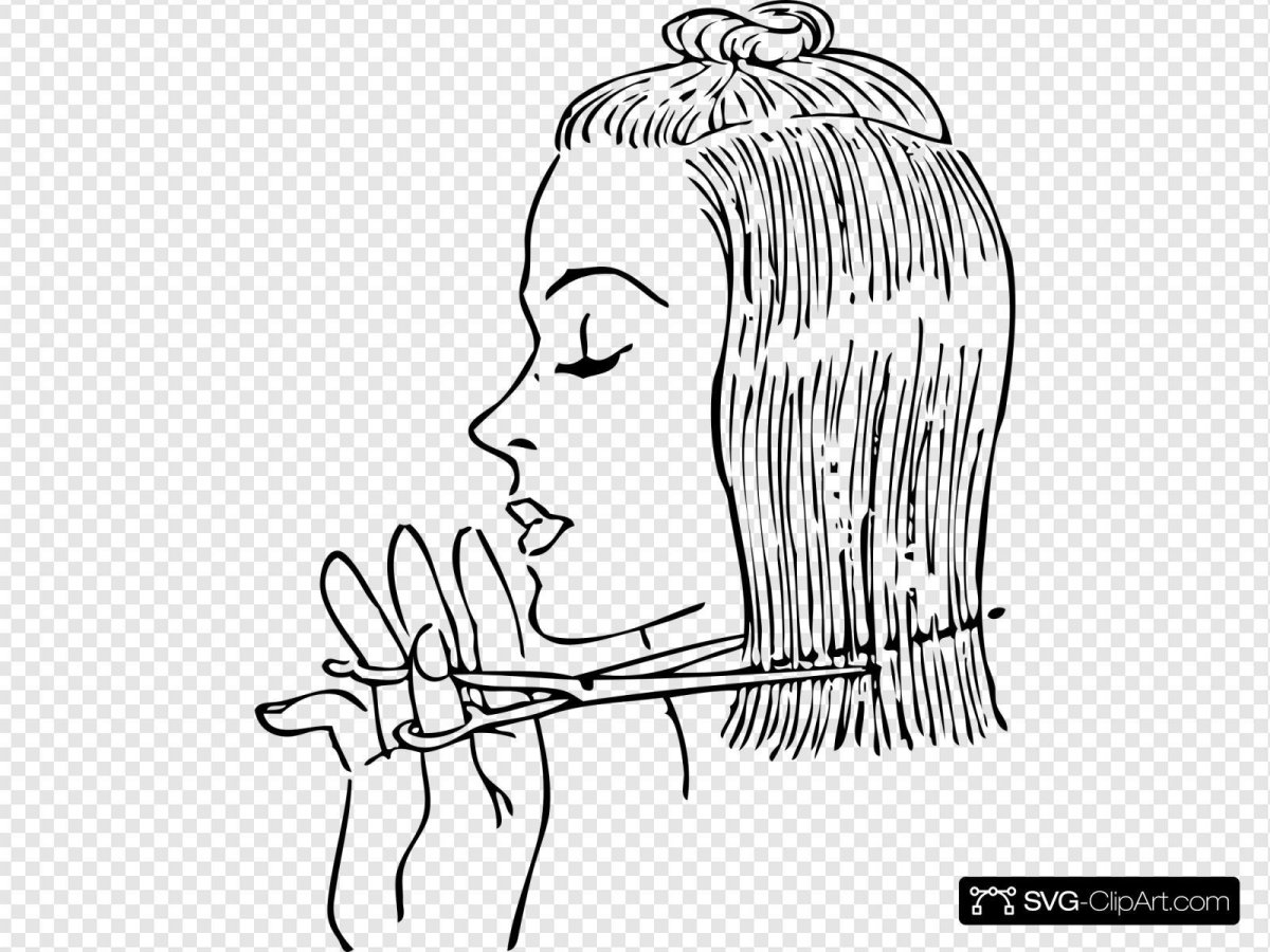 Зарисовка парикмахер