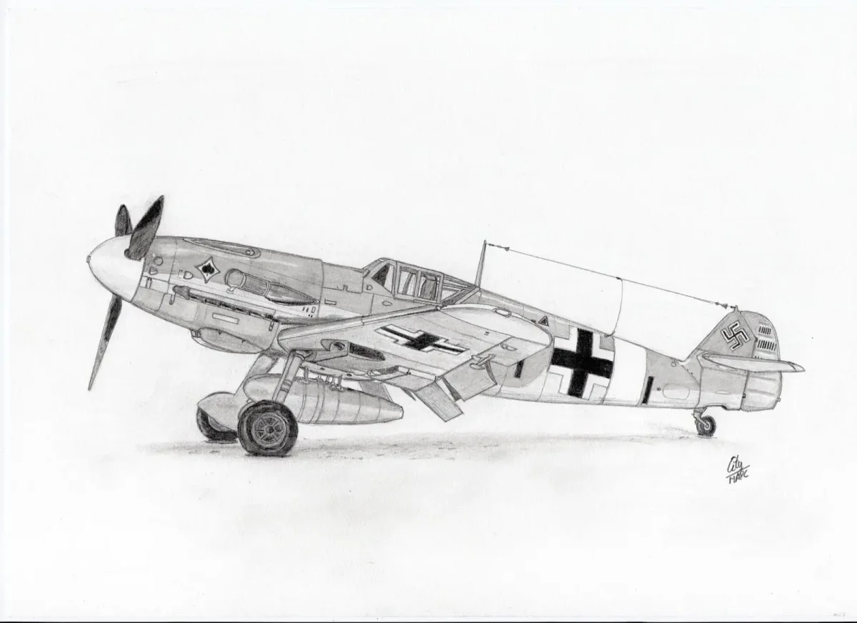 Messerschmitt bf.109 раскраска