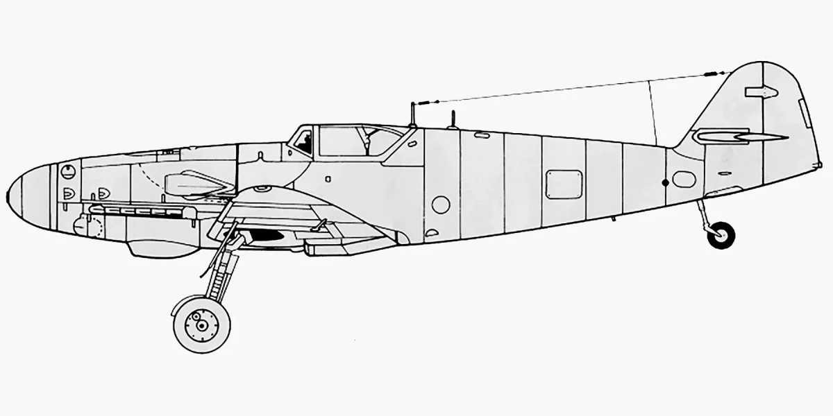 Истребитель Мессершмитт bf 109 чертежи