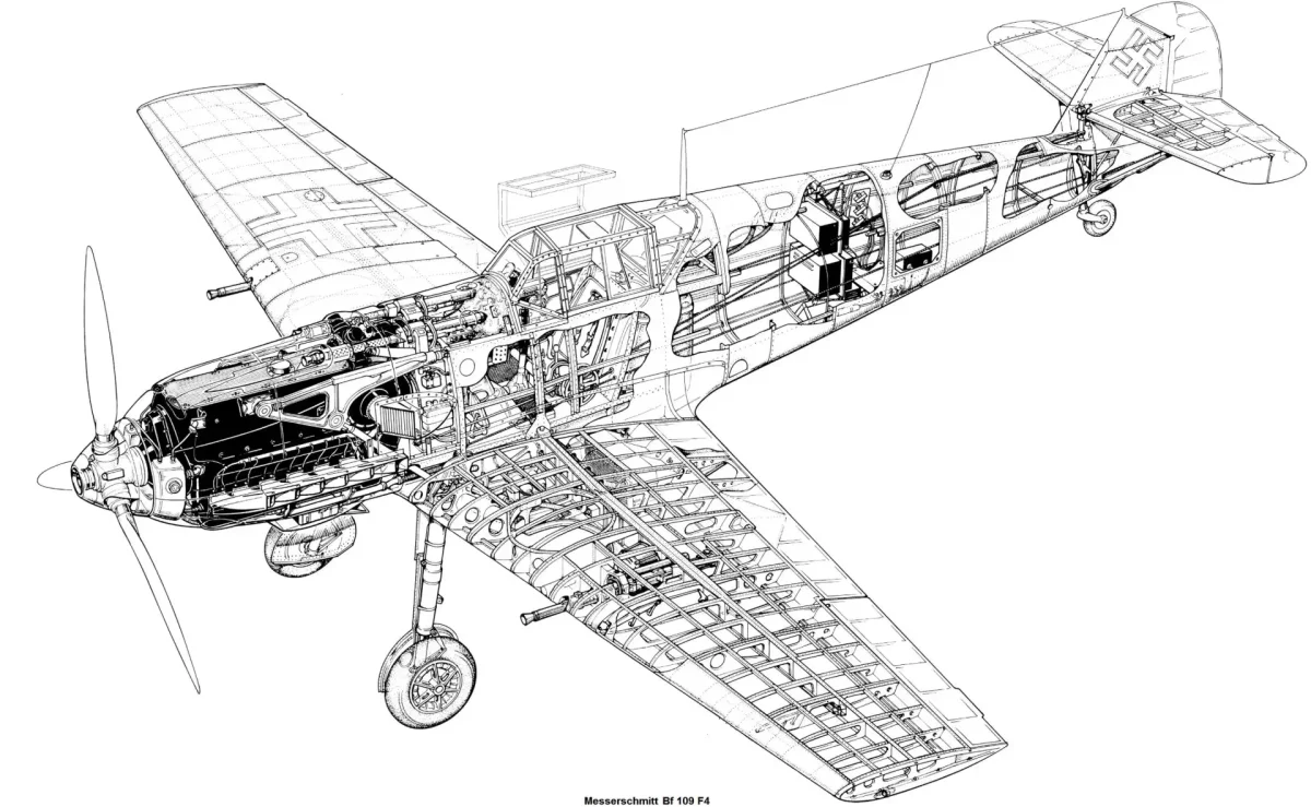 Spitfire MK 5 чертеж