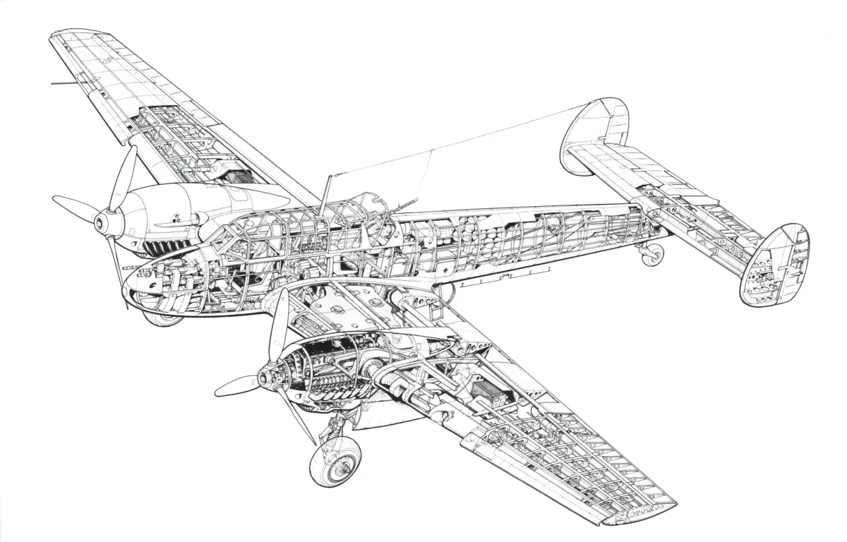 Самолёт ла-5 чертёж