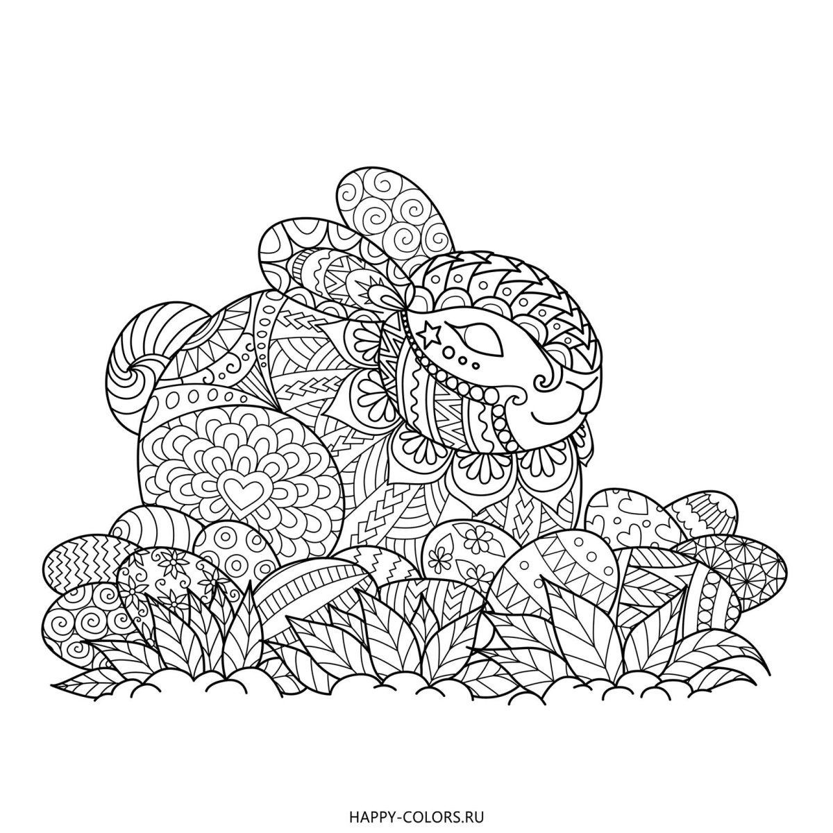 Раскраска антистресс улитка