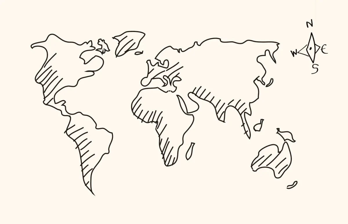 Материки эскиз