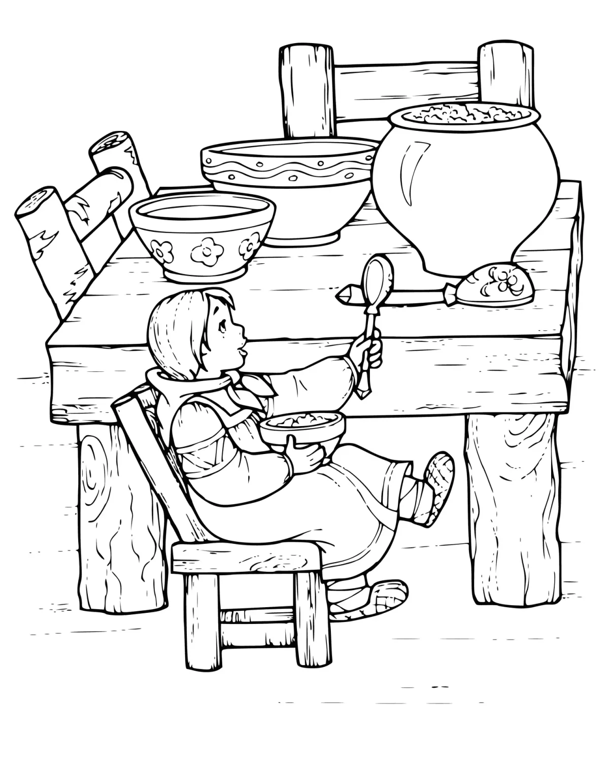 Городецкая роспись Туесок