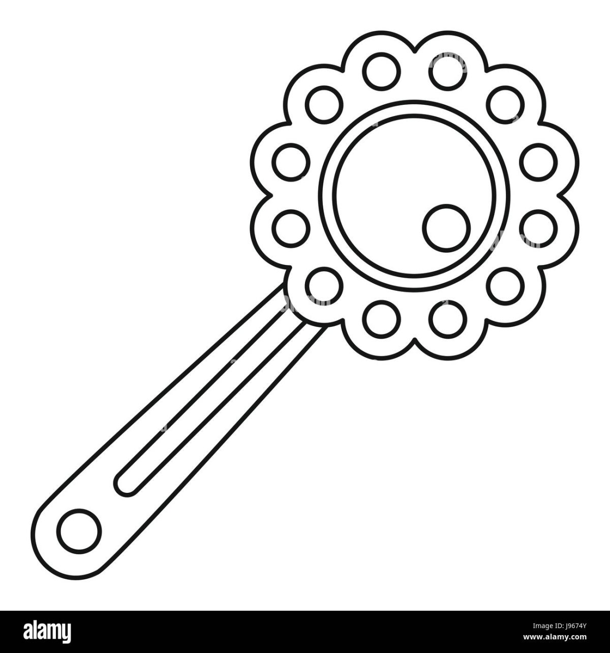 Погремушка раскраска