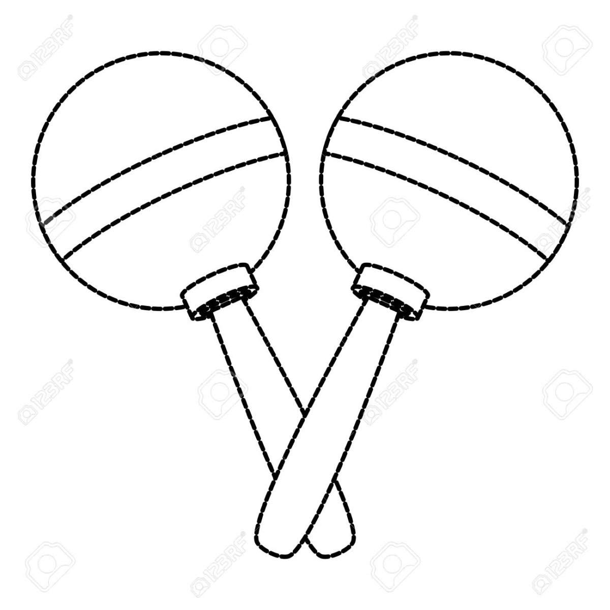 Погремушка раскраска