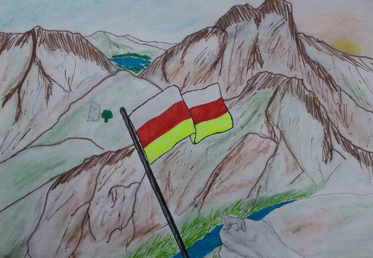 Кавказ рисунок